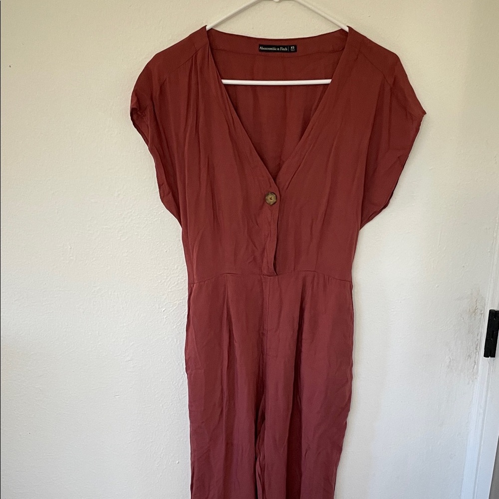 Abercrombie & Fitch Rust Jumpsuit